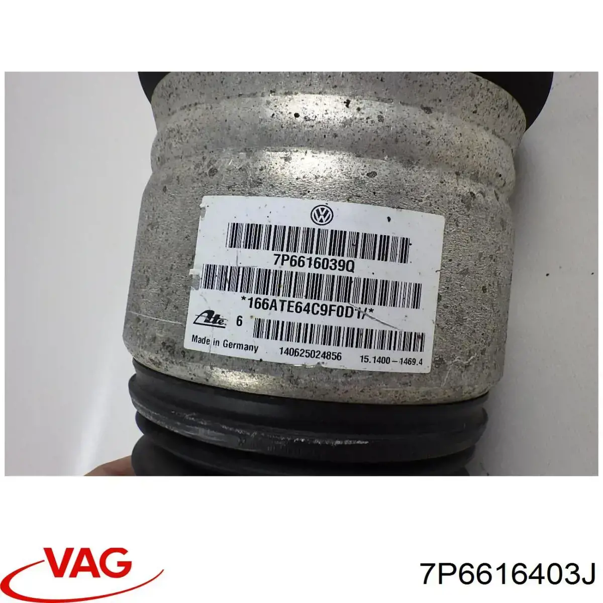 7P6616403J VAG Poduszka pneumatyczna (resor pneumatyczny) mostu przedniego