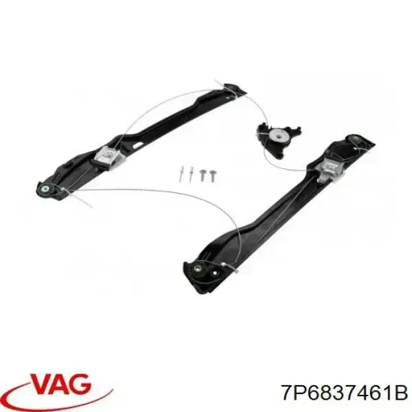 7P6837461B VAG Mechanizm podnoszenia szyby drzwi przednich lewych