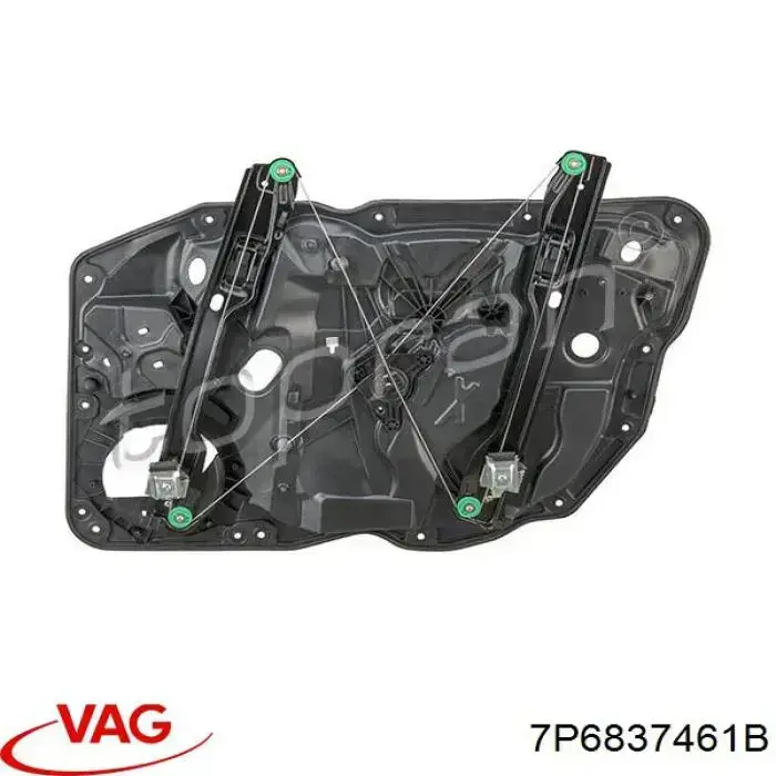 Mechanizm podnoszenia szyby drzwi przednich lewych VAG 7P6837461B cena, od 65,27 USD