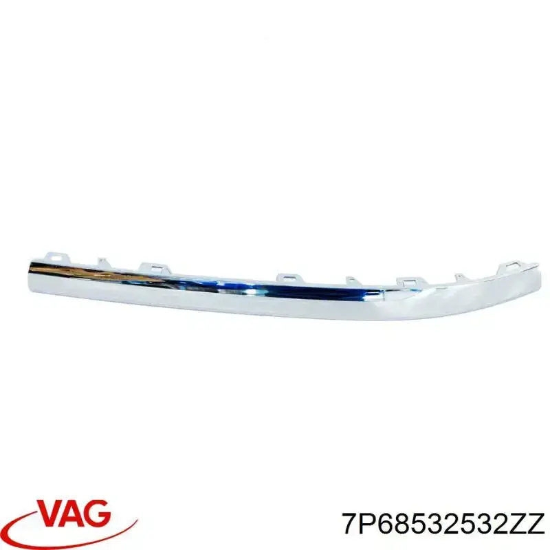 7P68532532ZZ VAG Listwa ochronna zderzaka przedniego lewa