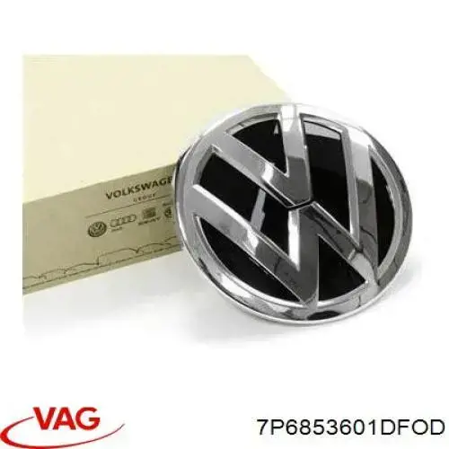 Emblemat na atrapę chłodnicy VAG 7P6853601ULM cena, od 8,01 USD