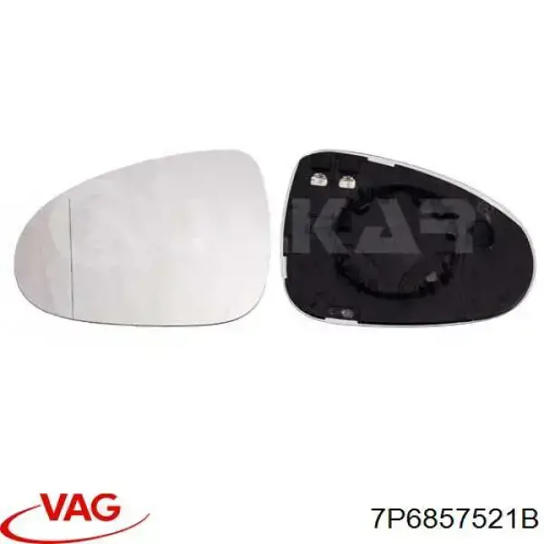 Wkład lusterka wstecznego lewego VAG 7P6857521B cena, od 27,50 USD