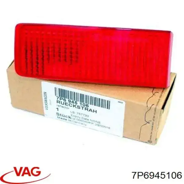 Lampa odblaskowa zderzaka tylnego prawa VAG 7P6945106 cena, od 19,26 USD