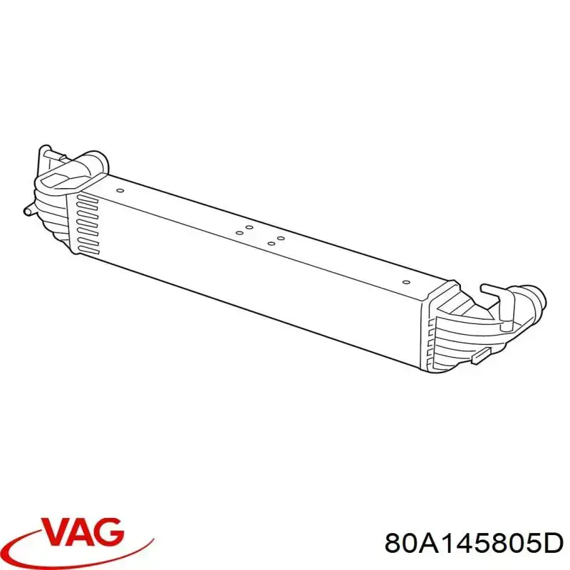 80A145805D VAG Chłodnica intercoolera