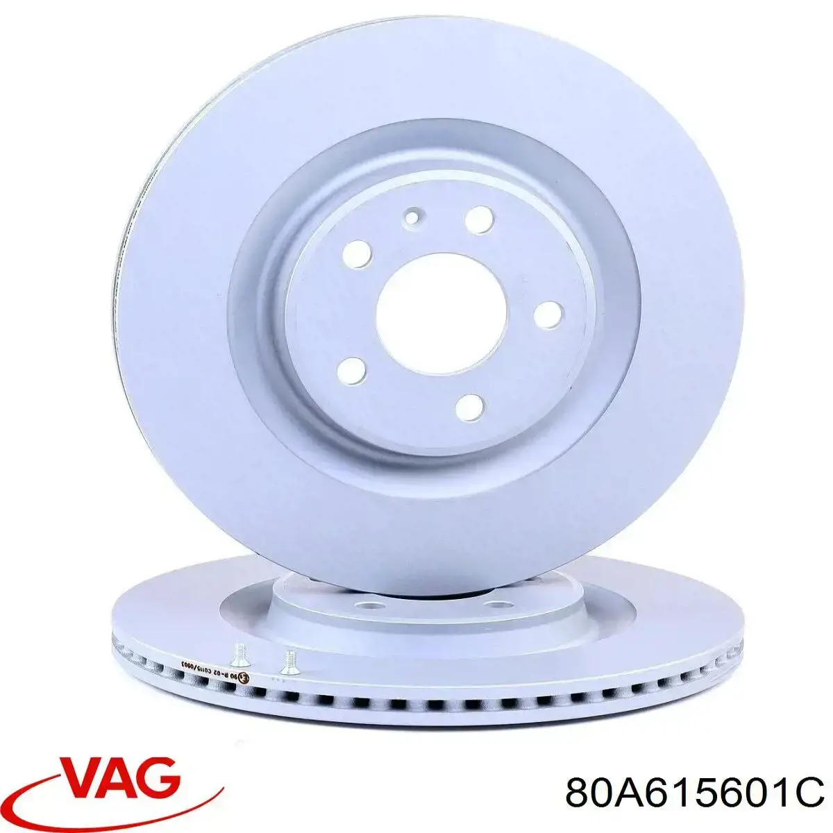 Tarcza hamulcowa tylna 80A615601C VAG