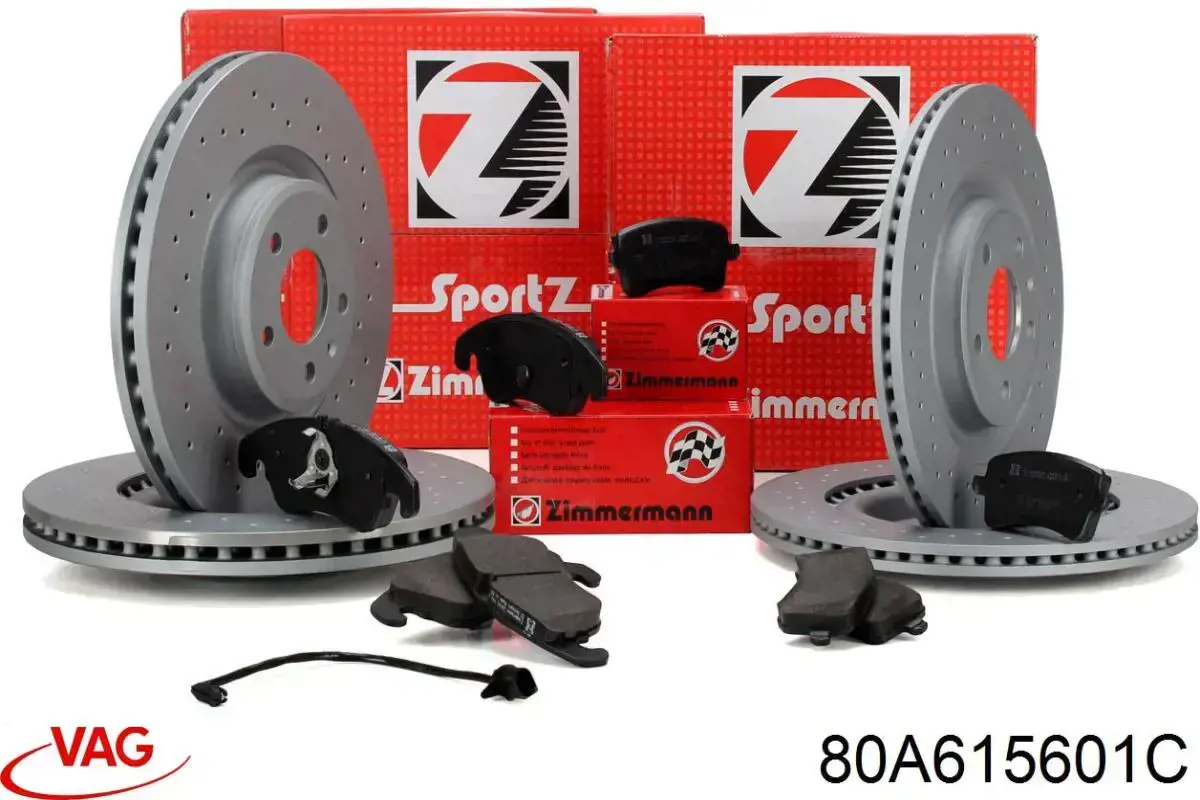 Do koszyka 80A615601C VAG Tarcza hamulcowa tylna