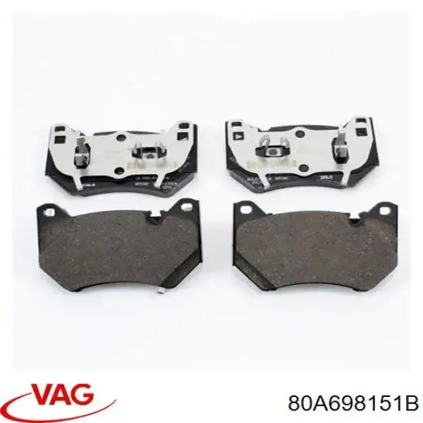 80A698151B VAG Klocki hamulcowe przednie tarczowe