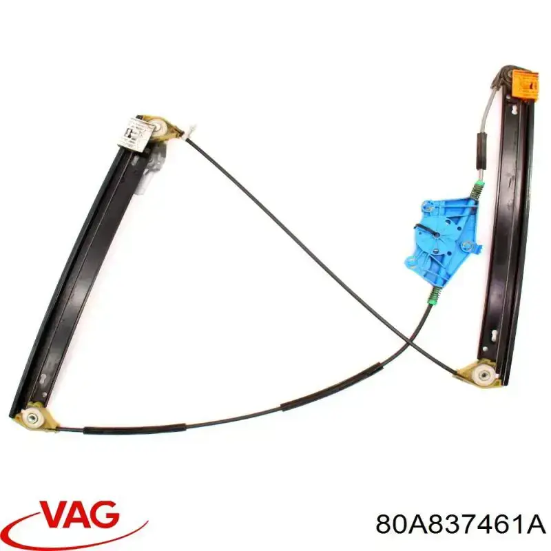 Mechanizm podnoszenia szyby drzwi przednich lewych VAG 80A837461A cena, od 117,93 USD