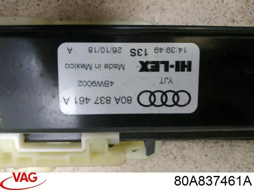 80A837461A VAG Mechanizm podnoszenia szyby drzwi przednich lewych