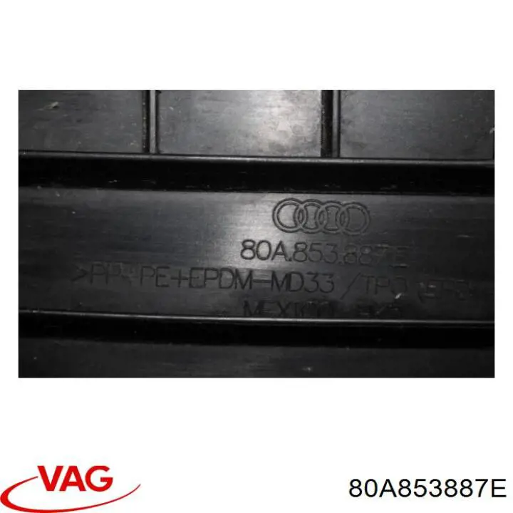 Nakładka ochronna na błotnik przedni VAG 80A853887E cena, od 91,46 USD