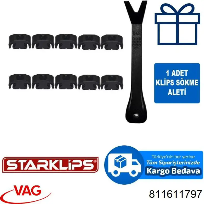 Sygnał dźwiękowy (klakson) VAG 811611797 cena, od 5,16 USD