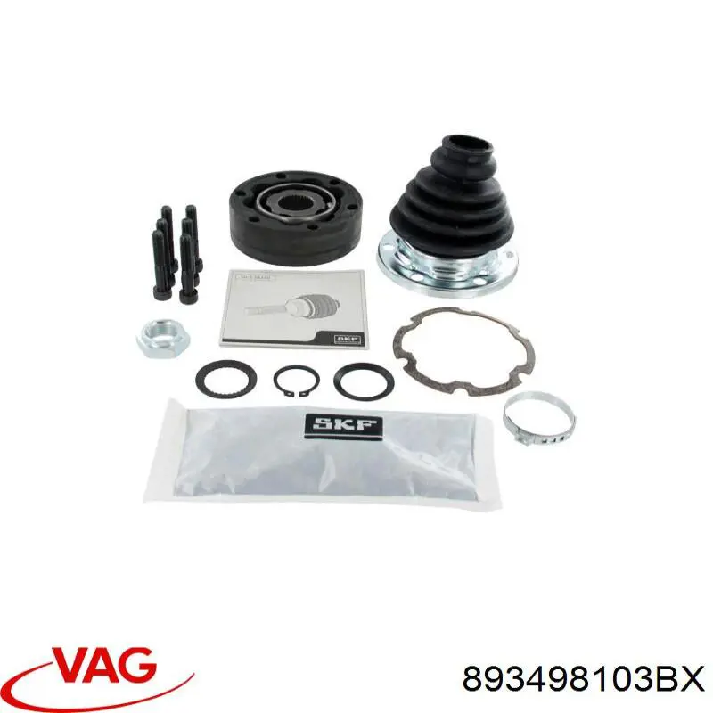 Do koszyka 893498103BX VAG Przegub homokinetyczny przedni wewnętrzny