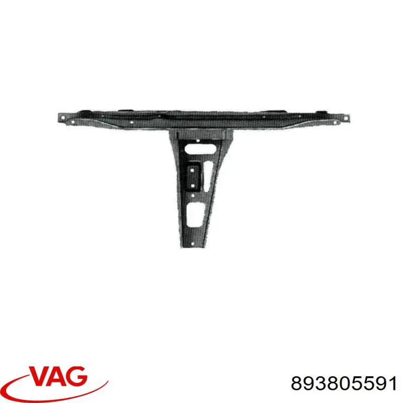 Do koszyka Osłona chłodnicy kompletna (panel mocowania reflektorów) Audi 80 B3 89, 89Q, 8A