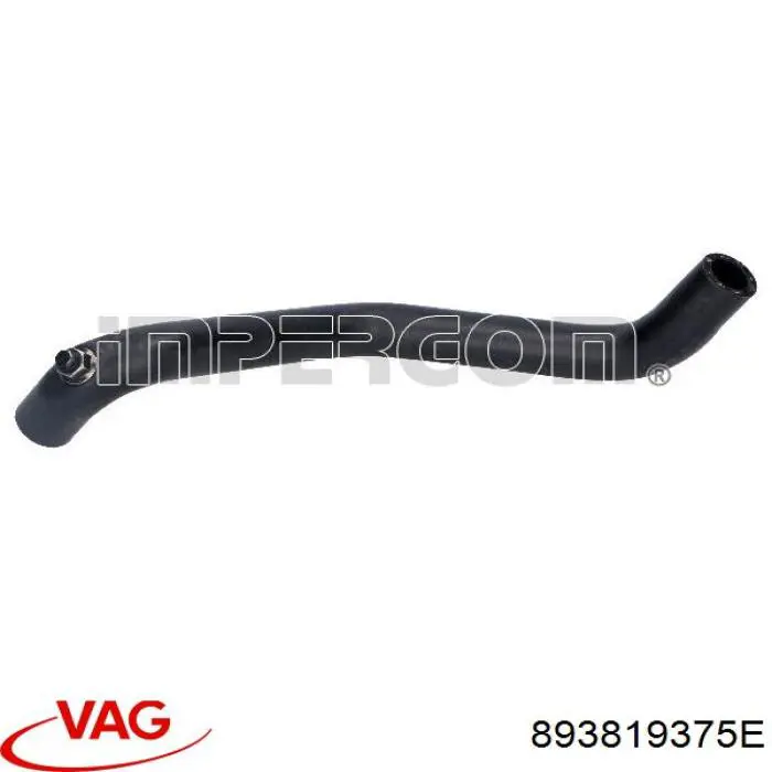 Przewód chłodnicy ogrzewacza (nagrzewnicy), zwrotny VAG 893819375E cena, od 7,57 USD