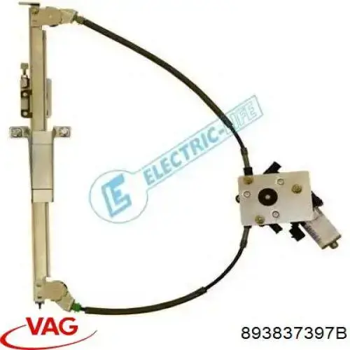 Mechanizm podnoszenia szyby drzwi przednich lewych VAG 893837397B cena, od 377,80 USD