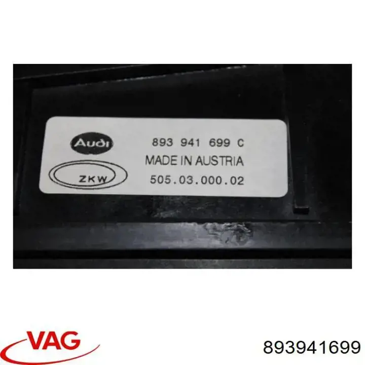 Do koszyka 893941699 VAG Lampa przeciwmgielna lewa