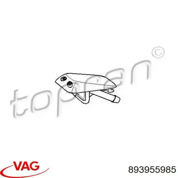 Do koszyka 893955985 VAG Dysza spryskiwacza szyby przedniej