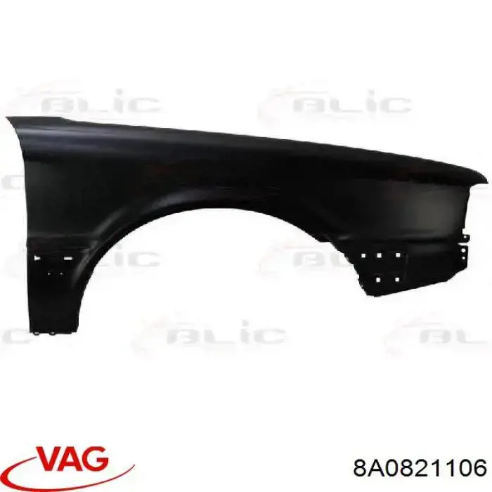 Błotnik przedni prawy VAG 8A0821106 cena, od 74,99 USD