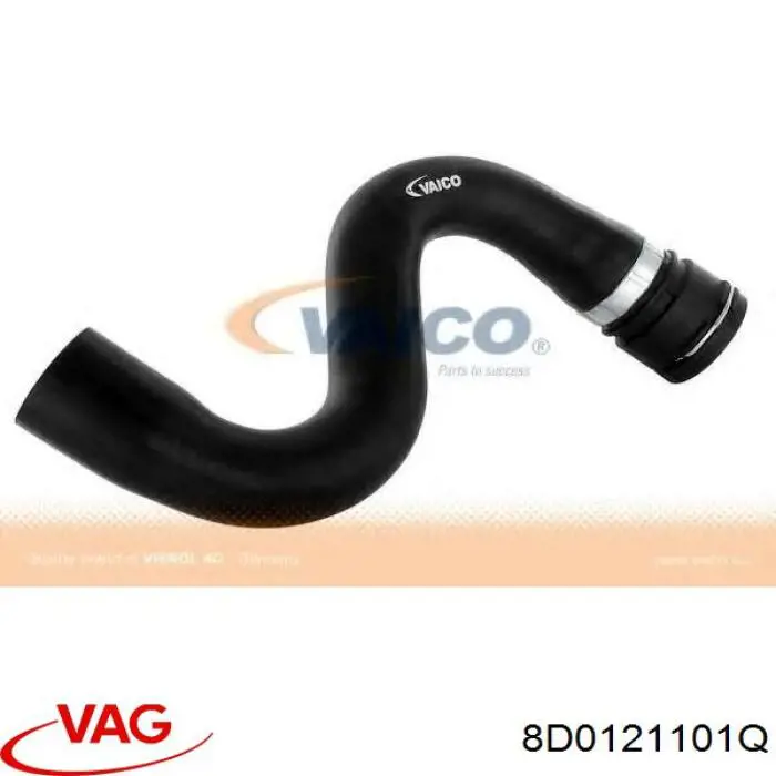 Przewód (króciec) chłodnicy górny VAG 8D0121101Q cena, od 24,52 USD