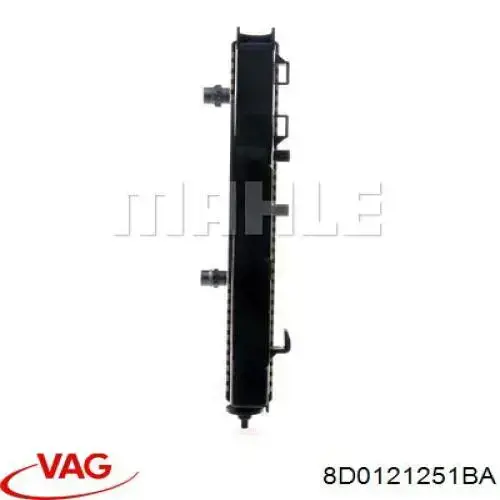 Do koszyka 8D0121251BA VAG Chłodnica silnika