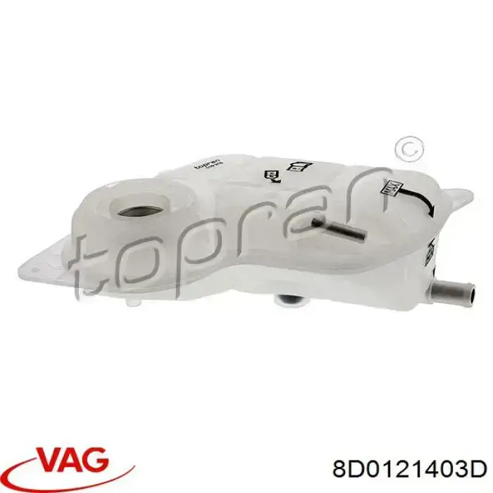 Zbiorniczek wyrównawczy układu chłodzenia VAG 8D0121403D cena, od 74,99 USD