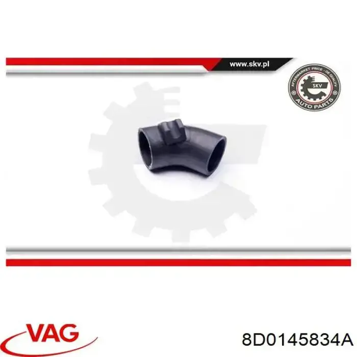 Króciec powietrza, wylot z turbiny (doładowanie) VAG 8D0145834A cena, od 18,08 USD