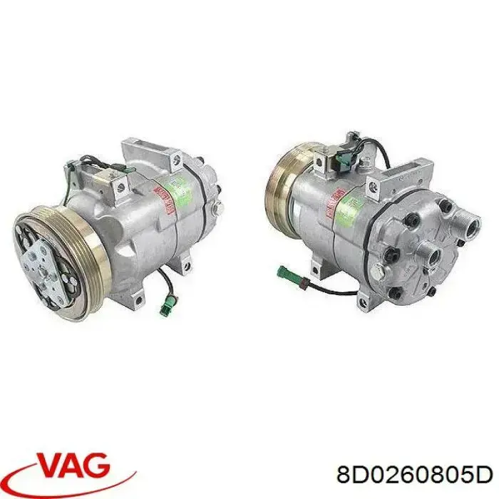 Sprężarka klimatyzacji VAG 8D0260805D cena, od 106,71 USD