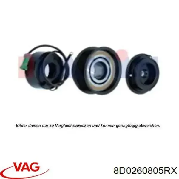 Sprężarka klimatyzacji VAG 8D0260805RX cena, od 110,10 USD