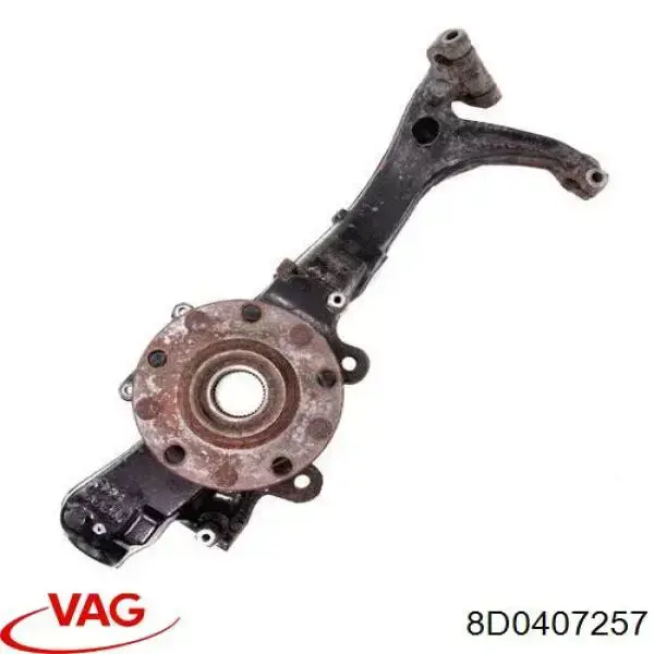 Czop (zwrotnica) przedni lewy VAG 8D0407257 cena, od 71,51 USD