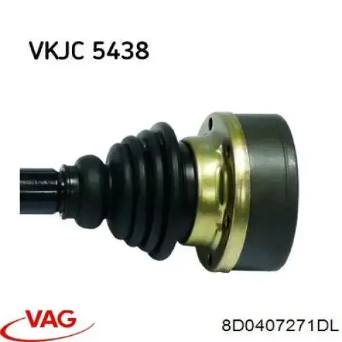 Półoś napędowa przednia lewa VAG 8D0407271DL cena, od 112,00 USD
