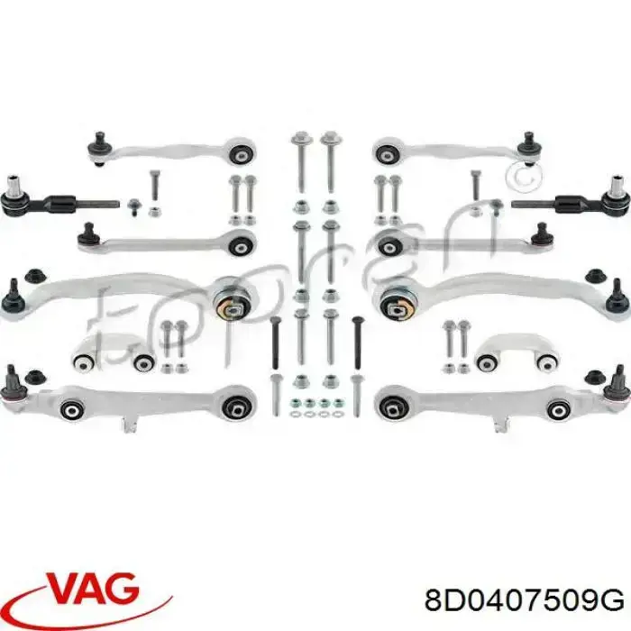 Do koszyka 8D0407509G VAG Wahacz zawieszenia przedniego górny lewy