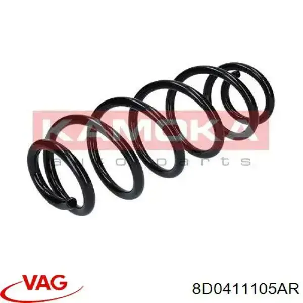 Sprężyna przednia 8D0411105AR VAG