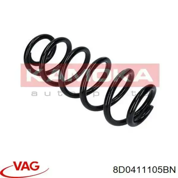 Do koszyka 8D0411105BN VAG Sprężyna przednia