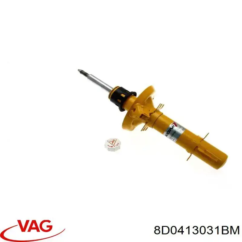 Do koszyka 8D0413031BM VAG Amortyzator przedni