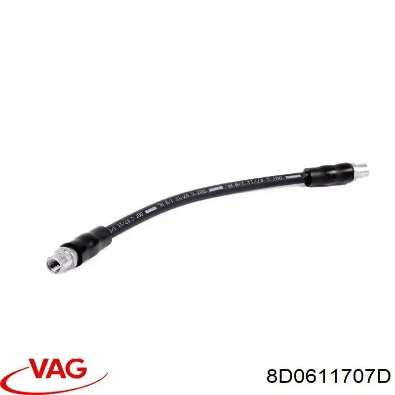 Do koszyka 8D0611707D VAG Przewód hamulcowy przedni