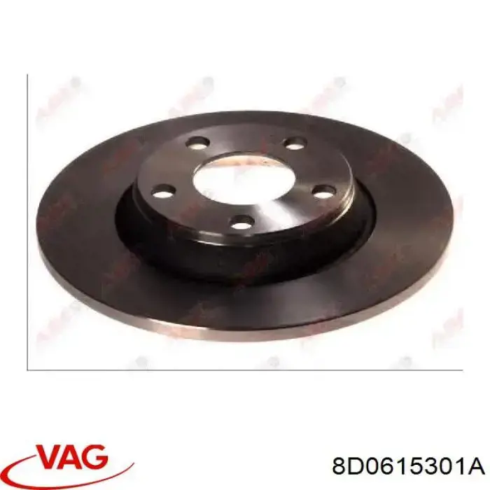 Do koszyka 8D0615301A VAG Tarcza hamulcowa przednia