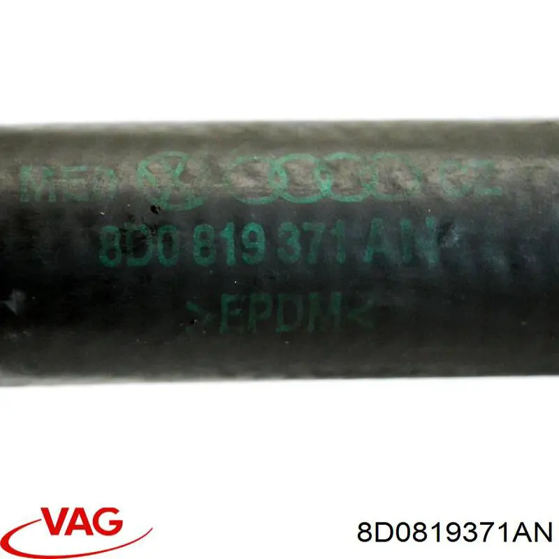 Do koszyka 8D0819371AN VAG Przewód chłodnicy ogrzewacza (nagrzewnicy), podwójny