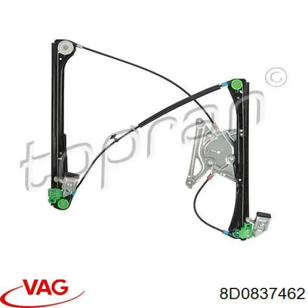 Do koszyka 8D0837462 VAG Mechanizm podnoszenia szyby drzwi przednich prawych