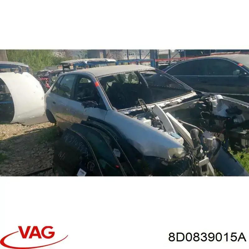 Do koszyka 8D0839015A VAG Zamek drzwi tylnych lewych