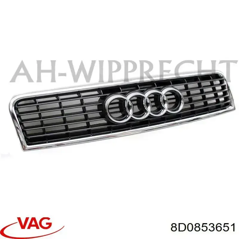 Do koszyka 8D0853651 VAG Atrapa chłodnicy