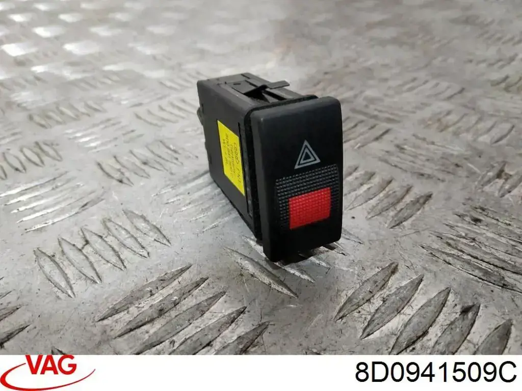 Do koszyka 8D0941509C VAG Przycisk włączania światła awaryjnego