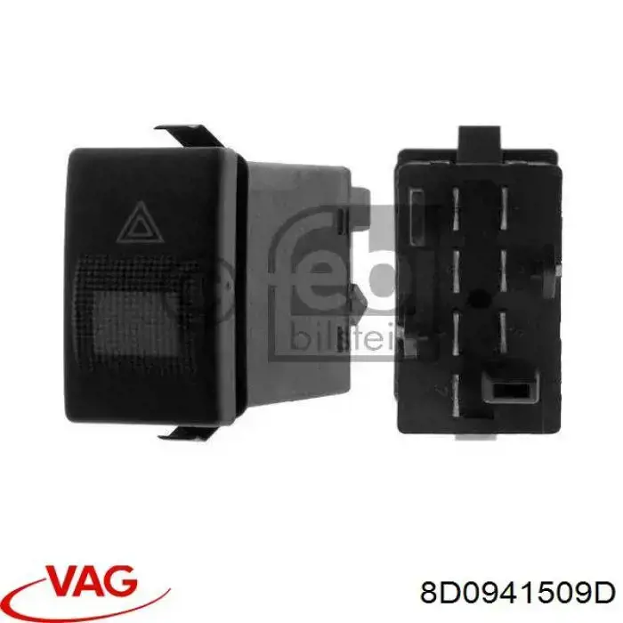 8D0941509D VAG Przycisk włączania światła awaryjnego