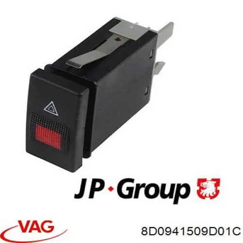 Przycisk włączania światła awaryjnego 8D0941509D01C VAG