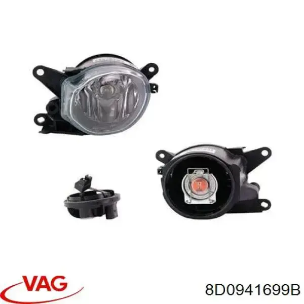 Lampa przeciwmgielna lewa VAG 8D0941699B cena, od 45,97 USD