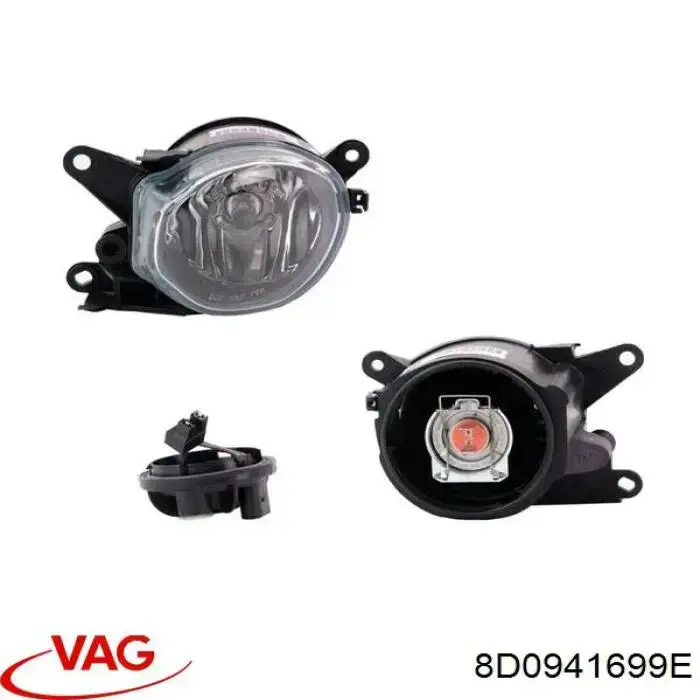 Lampa przeciwmgielna lewa VAG 8D0941699E cena, od 50,11 USD