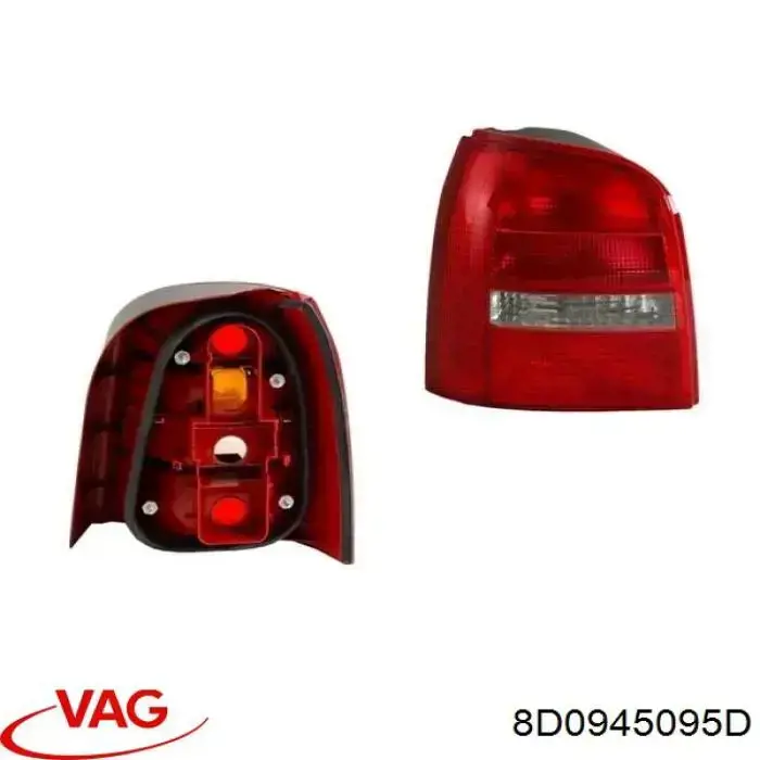 Lampa zespolona tylna lewa Audi A4 Avant B5 (8D5)