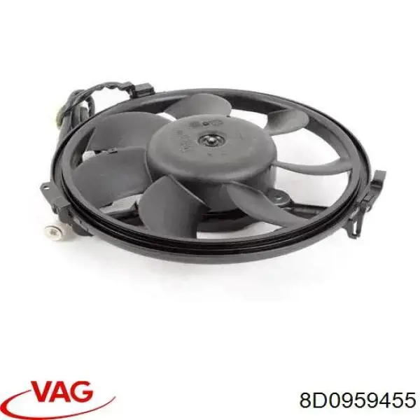 8D0959455 VAG Wentylator elektryczny układu chłodzenia kompletny (silnik+wirnik)