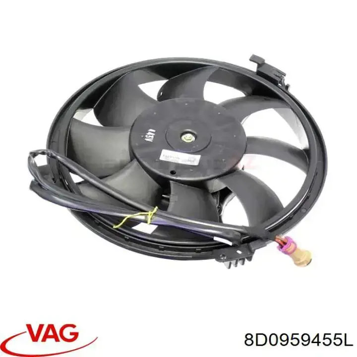 8D0959455L VAG Wentylator elektryczny układu chłodzenia kompletny (silnik+wirnik)