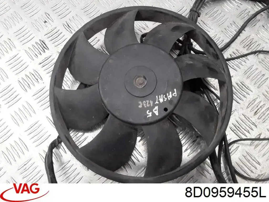 Wentylator elektryczny układu chłodzenia kompletny (silnik+wirnik) VAG 8D0959455L cena, od 57,55 USD