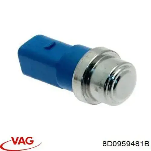 Do koszyka 8D0959481B VAG Czujnik temperatury płynu chłodzącego (włączenia wentylatora chłodnicy)